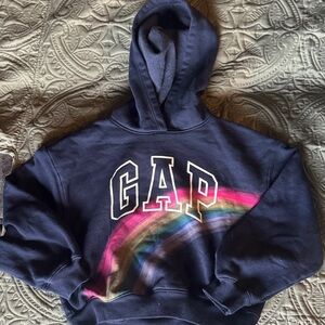 GAP Dark Blue Hoodie with Multicolor Arc